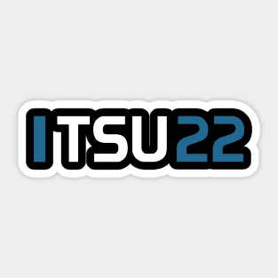 TSU 22 Design - White Text Sticker